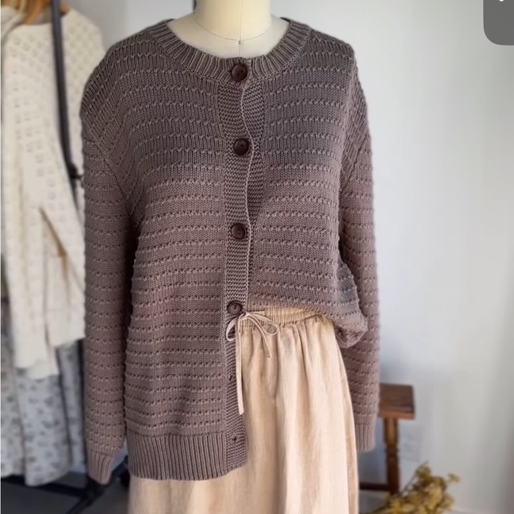 Neuflora Cumberland Brown Knit Cardigan